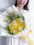 Bó hoa hồng sáp thơm cao cấp - 17 bông 2